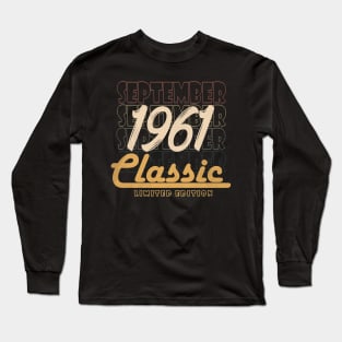 september 1961 birthday Long Sleeve T-Shirt